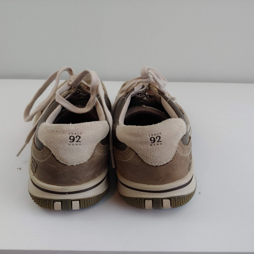 SOLD 11 Skechers casual shoes tan leather suede - Picture 6 of 6